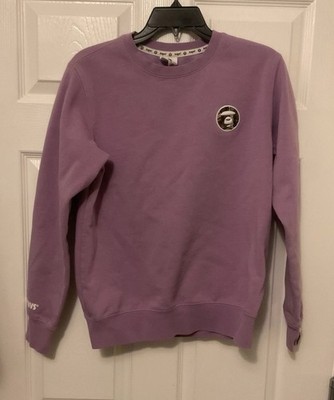 A Bathing Ape BAPE Lavender Purple Crew Neck Sweatshirt Women s Medium READ