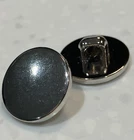 Shiny Silver Tone 15mm (24L) Shank Blazer Buttons Pack Sizes 10/20/50/100