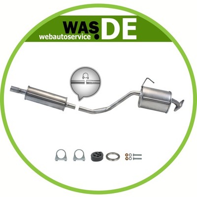 Mitteltopf Daihatsu Cuore 1.0i 12V 58 PS ab 2003, Auspuff