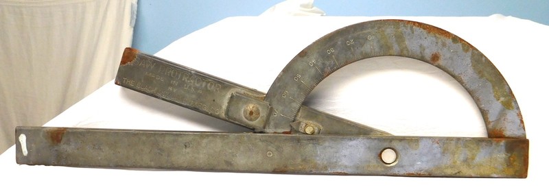 Vintage Black & Decker MFG CO. ~ Saw Protractor ~ Metal Cross Cutting Guide