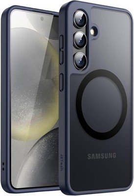 JETech Magnetisch Hülle für Samsung Galaxy S24 5G,  MagSafe(Dunkelblau)