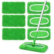6Pcs Reusable Microfiber Mop Pads Compatible with Sweeper Mop, Replacement We...