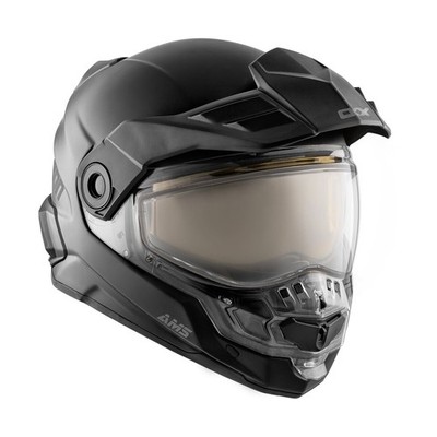 CKX Matte Black Mission AMS Snow Helmet w/Electric Shield ( Size M ) 512383#