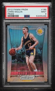 2012-13 Panini Prizm Silver Prizm Chris Mullin #185 PSA 9 MINT HOF