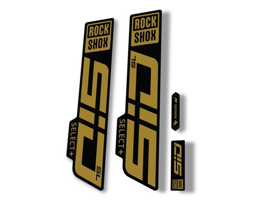 FA225 Adesivi Forcella Rock Shox SID Select + Plus 2021 Adesivo Autocollant Aufkleber Stickers (Giallo Fluore