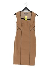 Coast Bodycon Midi Dress UK8 in Brown