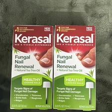 Kerasal Fungal Nail Renewal solution With Tea Tree Oil 10ml Lot of 2