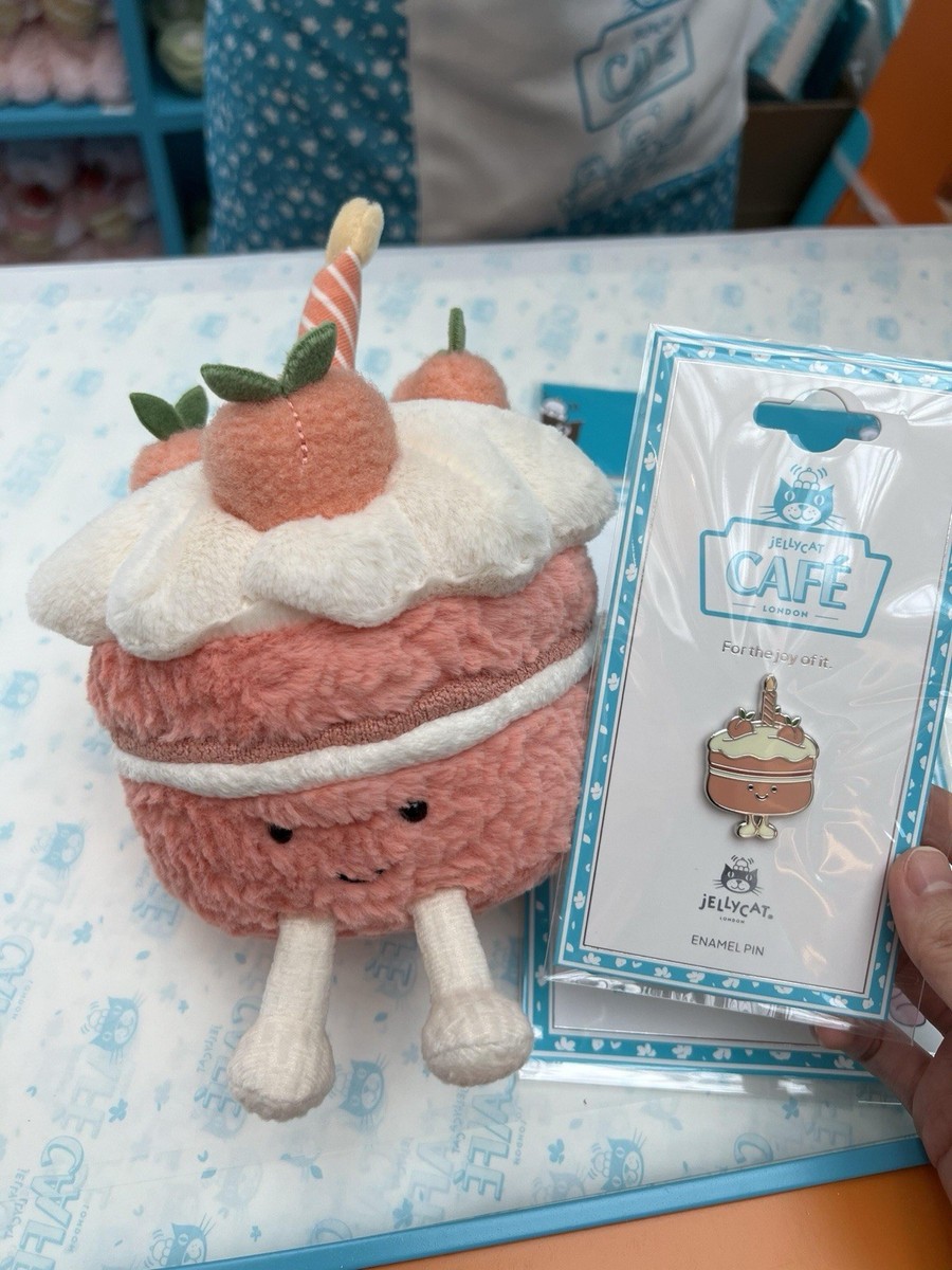 Jellycat Shanghai Exclusive Strawberry Cake Leola Bear+Peach Cake+