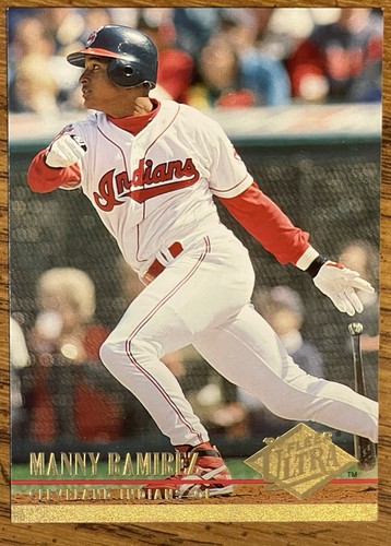Manny Ramirez 1994 Fleer Ultra Baseball Card #351 Cleveland Indians Free Ship - Picture 3 of 3
