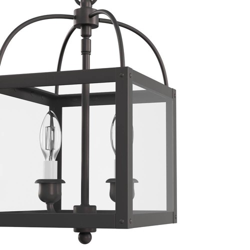 AVIANCE LIGHTING Lyford 2-Light Bronze Convertible Mini Pendant/Semi Flush with - Picture 5 of 11