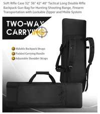 Savior Equipment 42" Double Rifle Tactical Bag Padded Soft Case