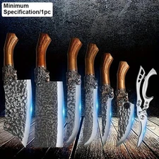 Stainless Steel Kitchen Knives Set Chef Vegetable Chopper Multipurpose Scissors