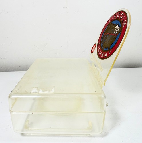 Vintage Lincoln Highway Cigars Store Display Humidor & Decal - National Cigar Co - Picture 9 of 11