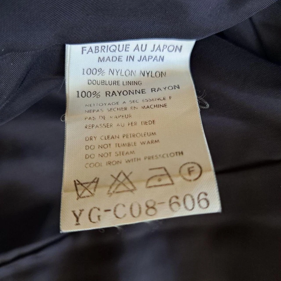 Abrigo negro vintage 1996 Y’s Yohji Yamamoto Archive Foto 4 de 4