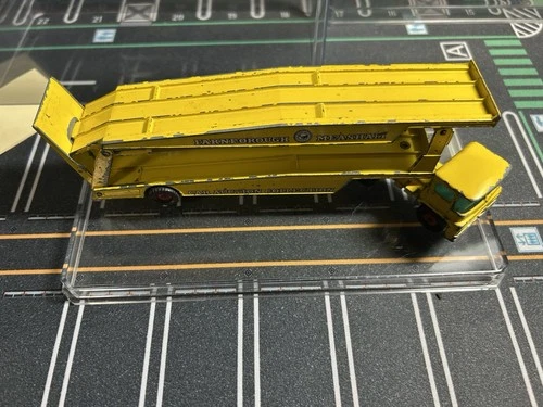 Vintage 1960s Matchbox K8 Diecast Farnborough Measham Car Transporter Semi Truck