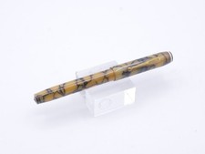 Penna stilografica Peerless celluloide White Cream Marbled vintage