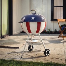 Weber 22 Original Kettle Charcoal Grill- American Star Spangled Design