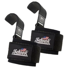 Sports 1200 Power Lifting Hooks - Heavy Duty Wrist Straps with Steel Hooks