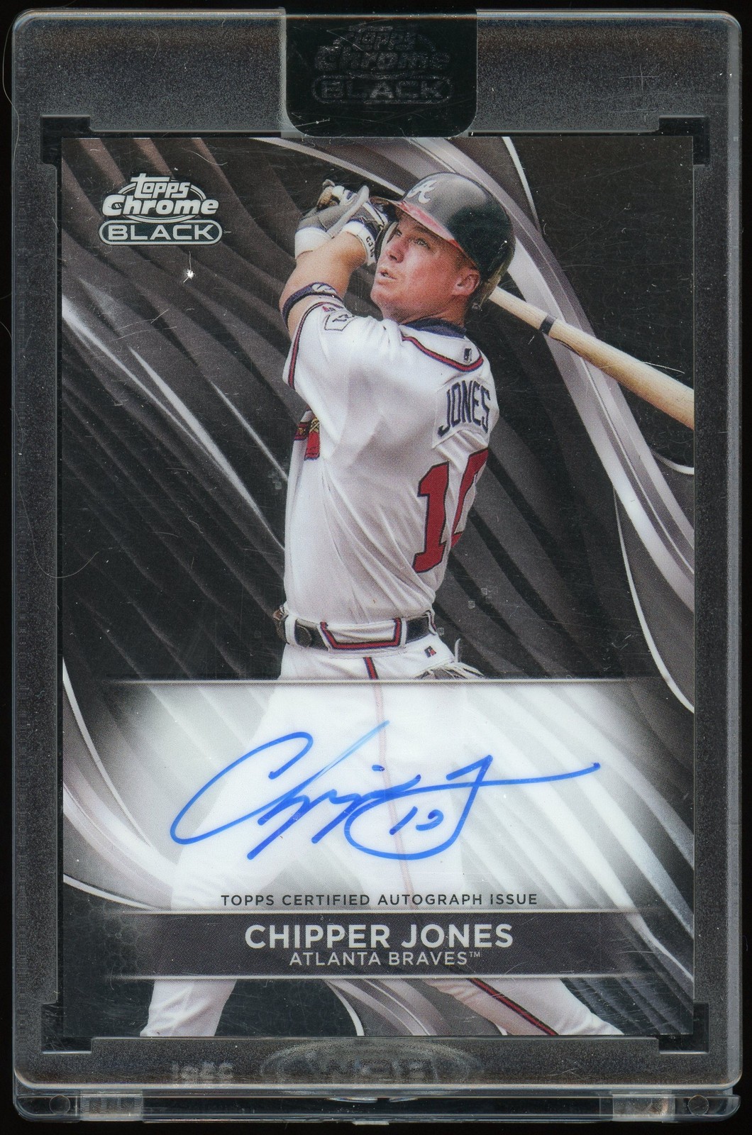 2024 Topps Chrome Black Chipper Jones Auto #CBA-CJ Atlanta Braves