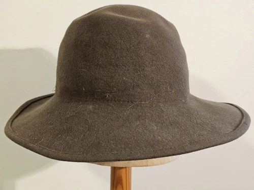 Civil War Reenactment Vet Brown Slouch Style Hat Calvary Size 7-3/8 Wool/Felt