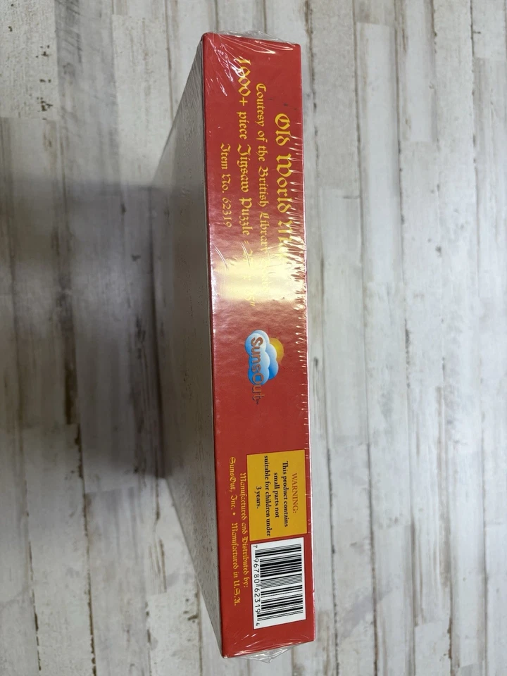 Sunsout Old World Map 1000+pc Jigsaw Puzzle by Antique Maps NEW IN BOX - Image 3 of 4