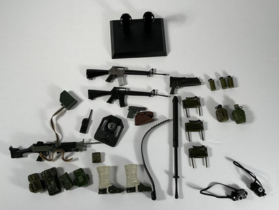 Vintage GI JOE Accessories - Guns, swords, grenades & equipment