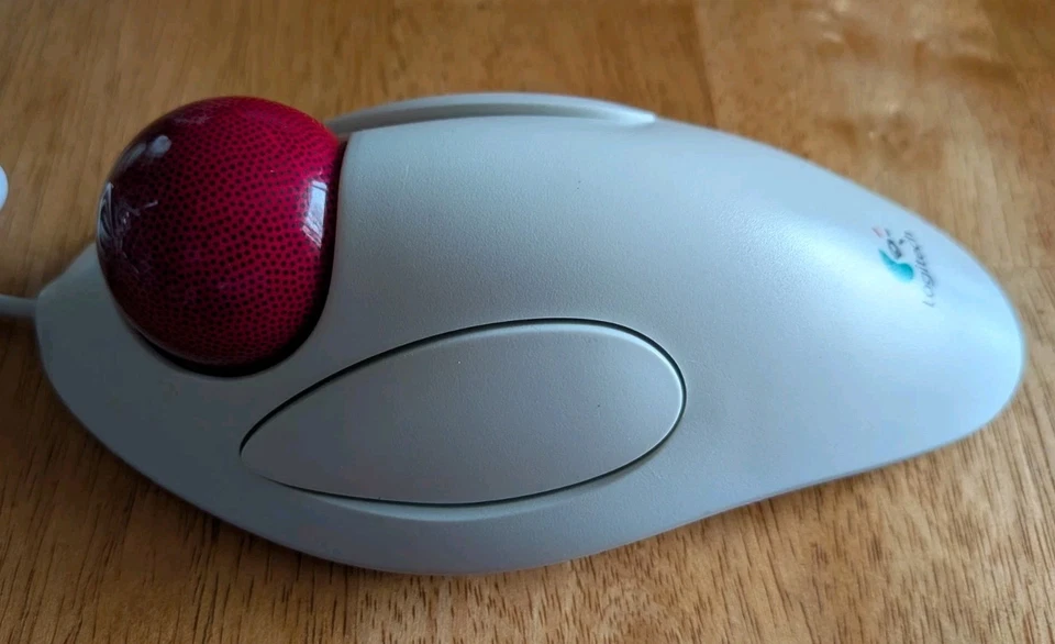 Mouse Logitech mármore USB branco modelo T-BB14 testado com fio - Imagem 4 de 4