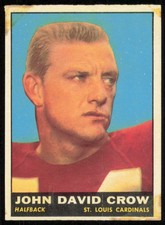 1961 Topps John David Crow St. Louis Cardinals #116 VG/EX (Old Tape)
