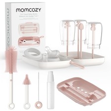Momcozy 7-in-1 Baby Bottle Cleaner Kit with Silicone, Nipple  Straw Brushes, So