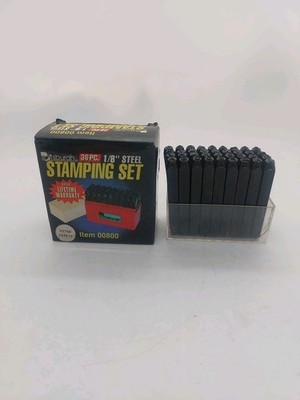 Pittsburgh 36 Pc 1/8'' Steel Letter & Number Stamping Set