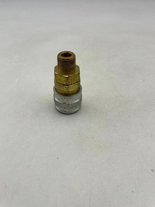 Foster 4304 Manual Coupler Gold 3/8" Male NPT Brass One Way Shut Off Heavy-Duty