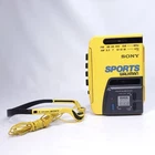 Vintage Sony Sports Walkman WM-AF58 FM/AM Radio Cassette w/ MDR-W014 Headphones