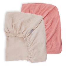 Breathable Crib Sheets for Bed Mattresses 100 Muslin Cotton Crib Sheets Fitt...