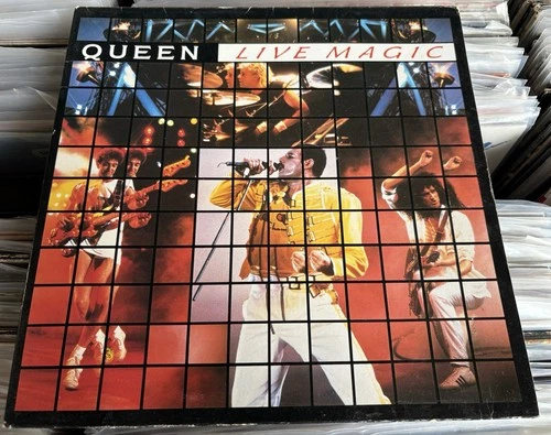 QUEEN - Live Magic 12” VINYL LP Album UK Original EMC 3519 JUMPS