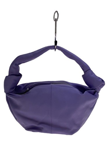 BOTTEGA VENETA Handbag Double Knot Leather Purple Mini Bag Used