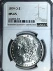 1899 O  MORGAN DOLLAR  N G C  MS 65 BEAUTIFUL BLAZING GEM