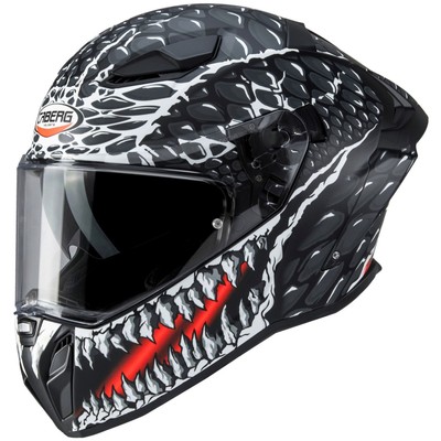 Caberg Integralhelm Drift Evo II Crok matt-schwarz/anthrazit-rot - Größe XS