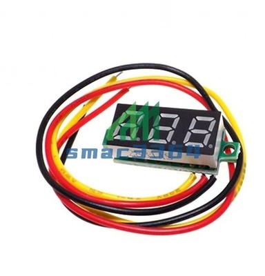 Green 0.28'' 3Wire LED DC 0-100V Voltmeter Digital Display Voltage Panel Meter #f