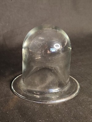 Clear Glass Bell Shaped Cloche Display Dome Bell Jar 4.5 in Tall 