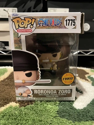 Funko Pop! One Piece Roronoa Zoro Chase Limited Edition #1775 💚MAJOR BOX DMG💚