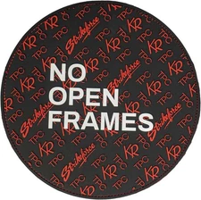 KR Strikeforce Round Shammy Leather Pad TPC Black/Red 