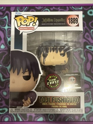 Funko Pop! Toji Fushiguro Glow Chase Jujutsu Kaisen #1889 Chalice W/ Protector