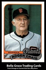 1989 Topps Roger Craig #744 San Francisco Giants MLB Baseball 