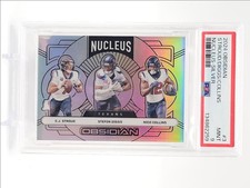 C.J. STROUD DIGGS COLLINS 2024 OBSIDIAN NUCLEUS SILVER /99 PSA 9 Q6997