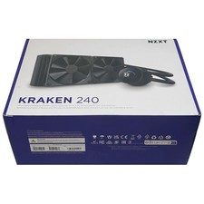 NZXT Kraken 240 2x120mm AiO Liquid CPU Cooler RL-KN240-B1 EXCELLENT
