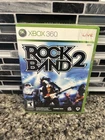 Rock Band 2 (Microsoft Xbox 360, 2008) Complete CIB Manual