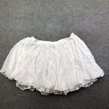 Polo Ralph Lauren Skirt Womens 6 White Tutu Chiffon Ruffle Lined Party Dressy