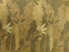 7759586: JAPANESE KIMONO / ANTIQUE NAGOYA OBI / SILK / WOVEN BAMBOO GRASS