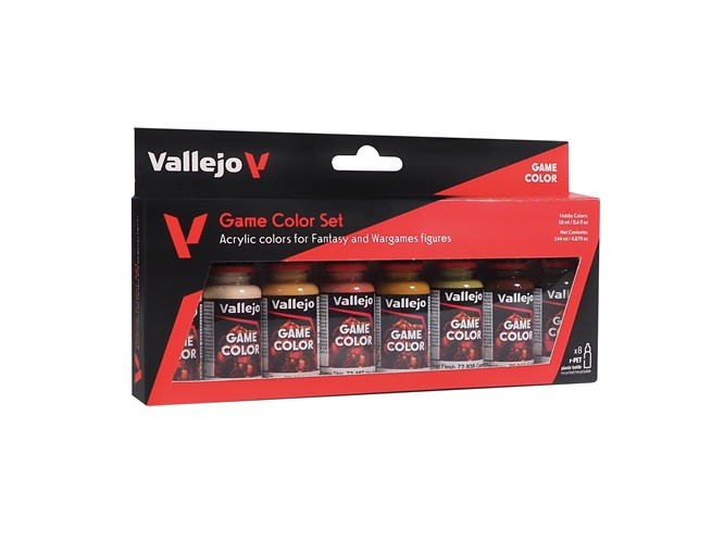 Vallejo 72.187 - Skin Tone Paint Set, 8x18 Ml - New