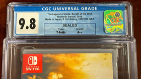 2018 Switch LEGEND of ZELDA BREATH OF THE WILD CGC Graded 9. 8 A++ Y-Fold Seal